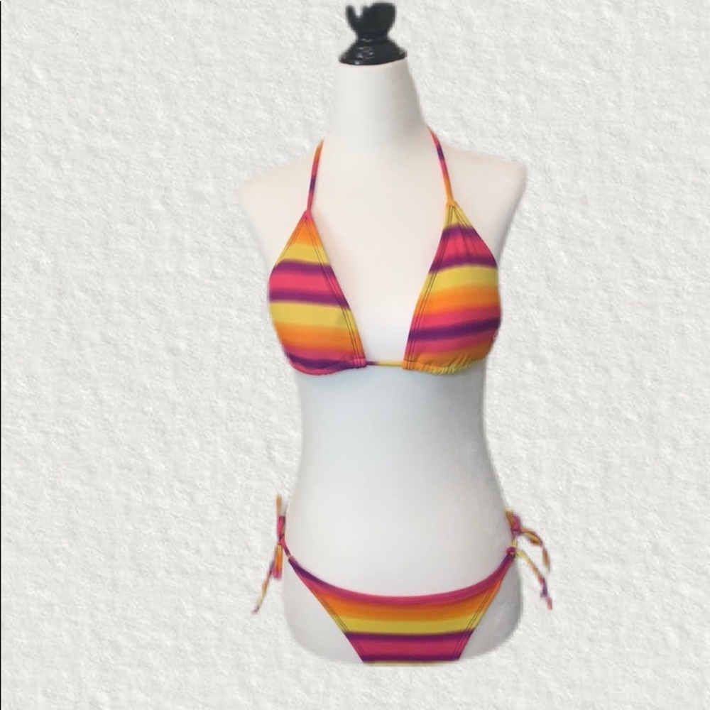 Op Brand Colourful Bikini Size Small